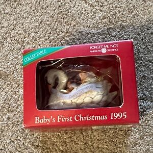 Baby's First Christmas Swan Ornament